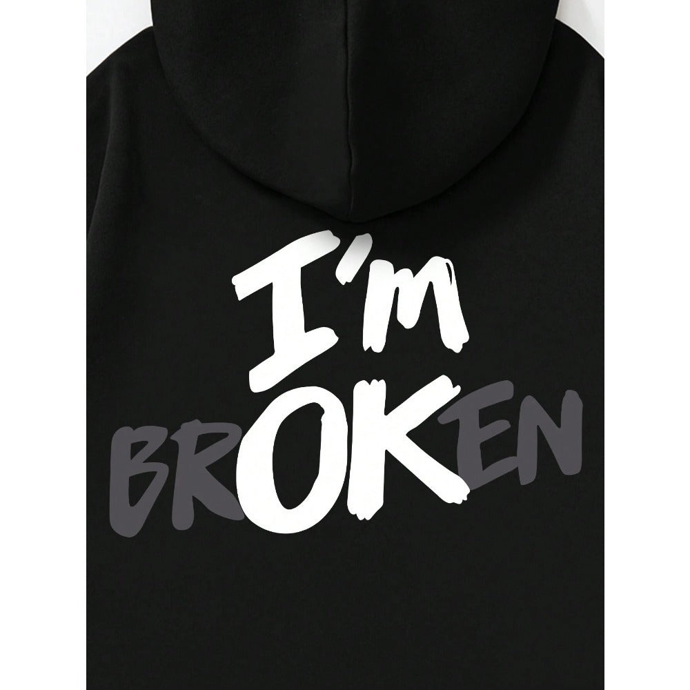 Hoodie Im OK New Men's Hoodie Hip Ho