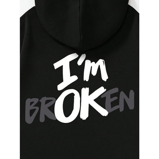 Hoodie Im OK New Men's Hoodie Hip Ho