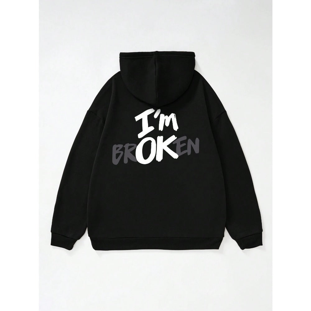 Hoodie Im OK New Men's Hoodie Hip Ho