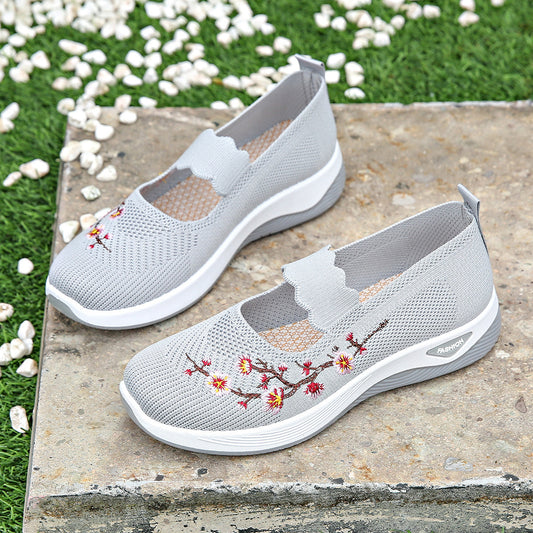 Cloth Shoes Soft Bottom Comfortable Middle-aged And Elderly Mom Shoes