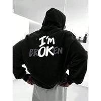 Hoodie Im OK New Men's Hoodie Hip Ho